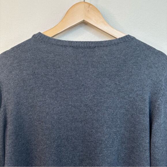 Coldwater Creek Women's Sz PL Wildlife Knit Holiday Sweater Charcoal Christmas - Picture 5 of 15